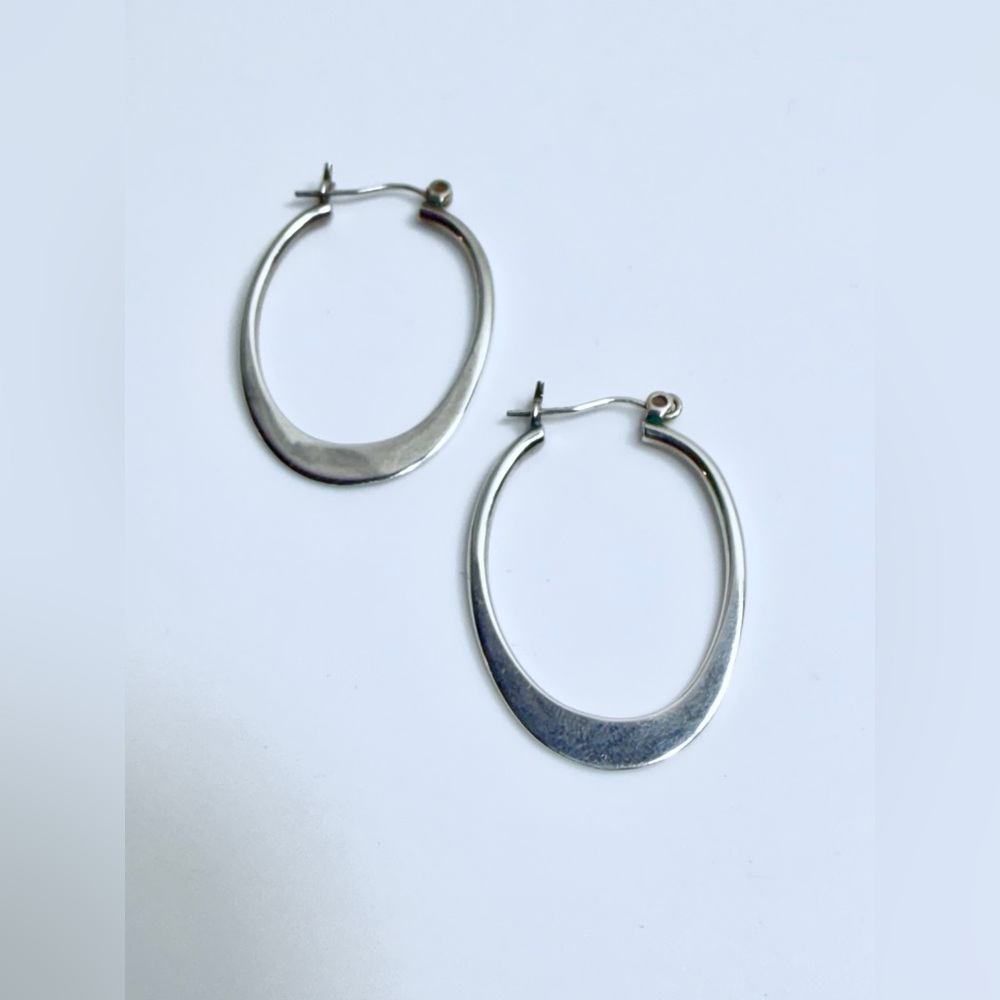 Silpada Silver Hoop Earrings - Picture 5 of 10